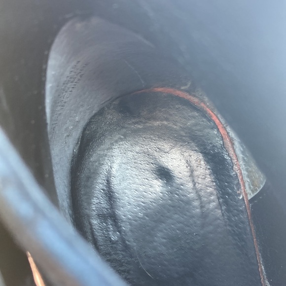 Sperry Top Sider Black Leather Ankle Heeled Booties Women’s Size 8 - Picture 14 of 15